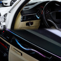 Iluminacion ambiente BMW E90 vista volante dashboard