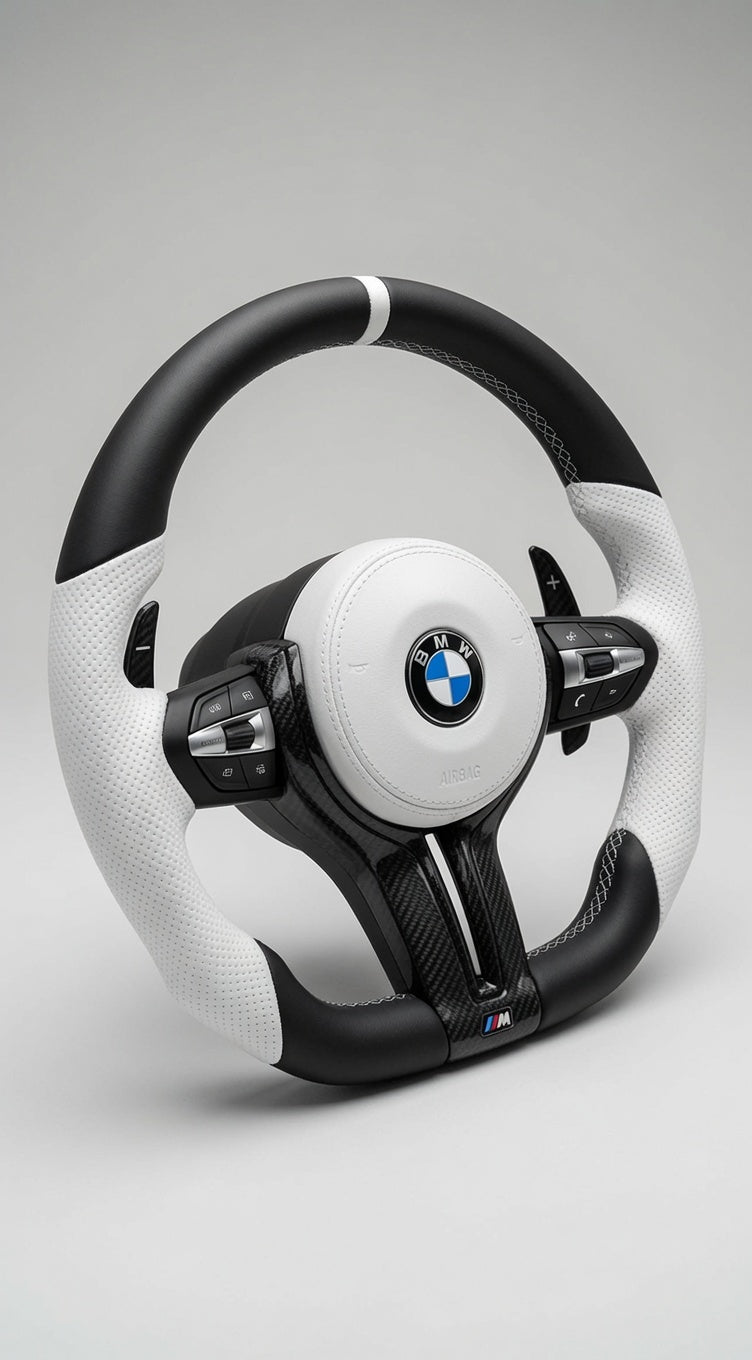 Volante M Sport F-Series — Cuero Blanco Premium
