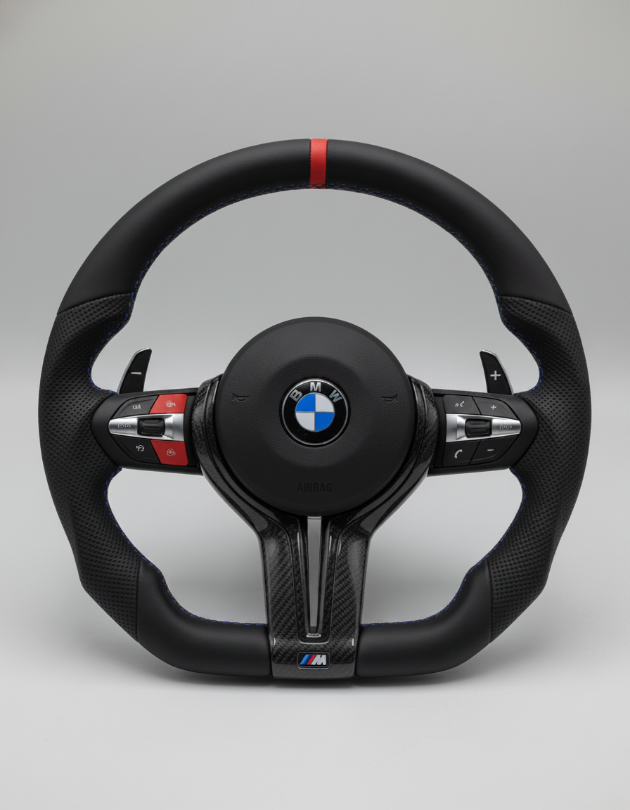 Volante M Sport F-Series Cuero Rojo