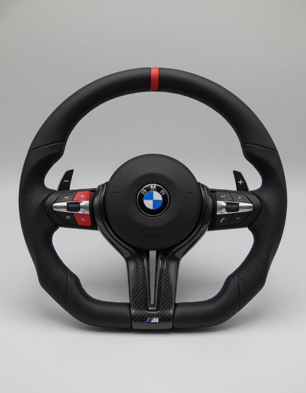 Volante M Sport F-Series — Cuero Rojo