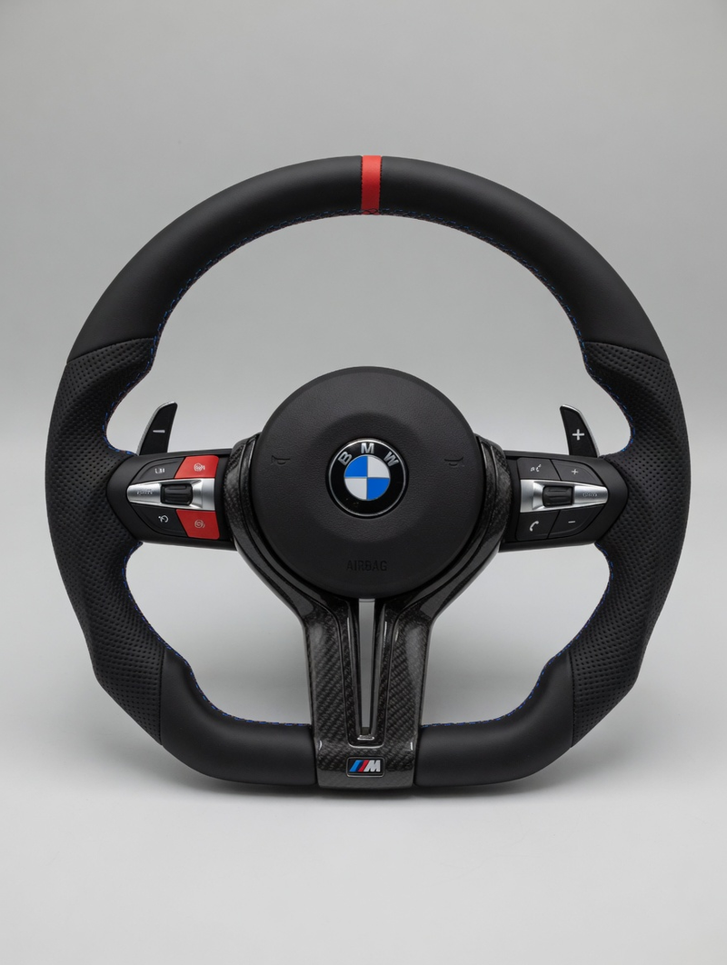 Volante M Sport F-Series — Cuero Rojo
