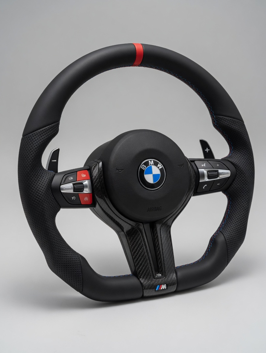 Volante M Sport F-Series — Cuero Rojo