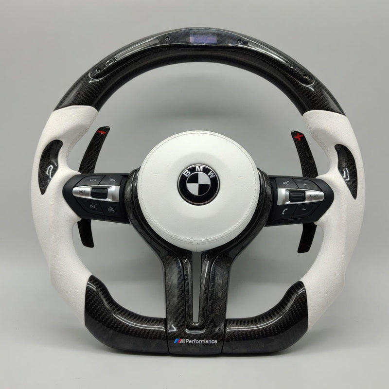 Volante BMW M Sport F-Series Alcantara Blanca