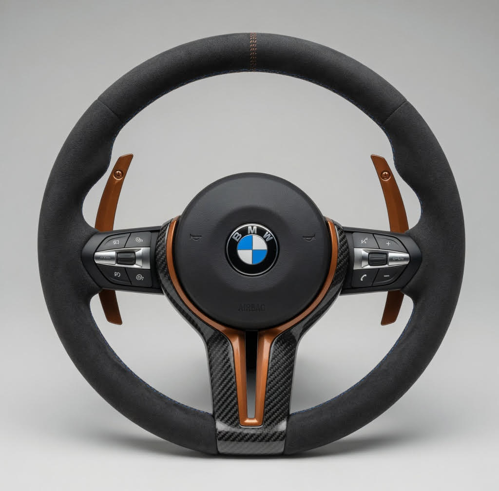 Volante BMW M Sport F-Series Alcantara Levas Cobre