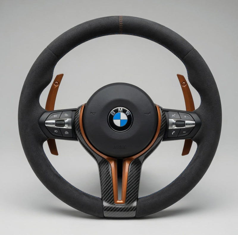 Volante BMW M Sport F-Series Alcantara Levas Cobre