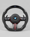 Volante M Performance G-Series — LED Carbono + Alcantara Gris