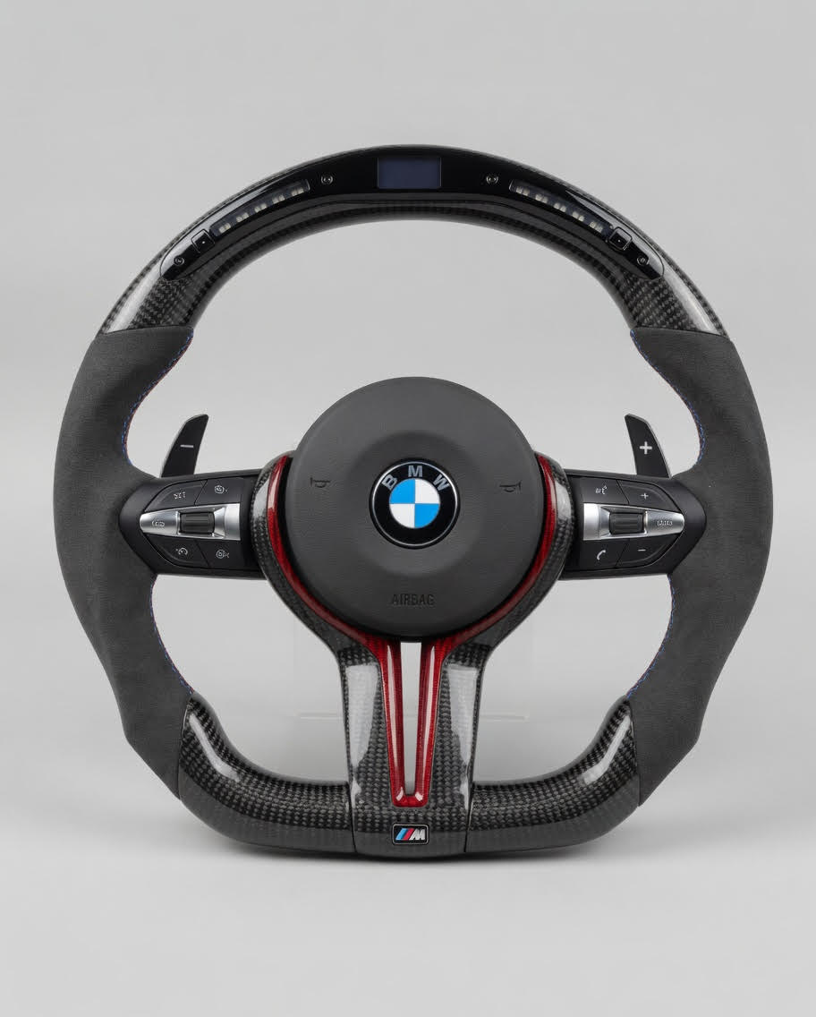 Volante BMW M Performance G-Series LED Carbono Alcantara Gris