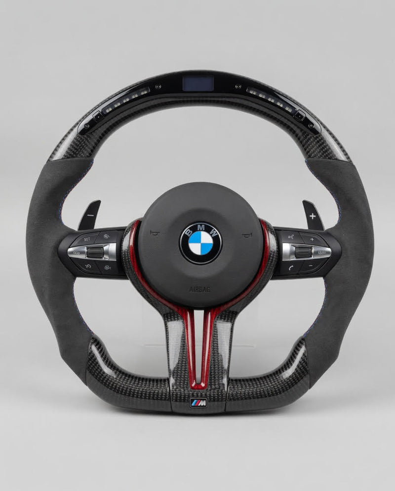 Volante BMW M Performance G-Series LED Carbono Alcantara Gris