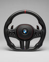 Volante M Sport G-Series — Carbono + Costuras Rojas