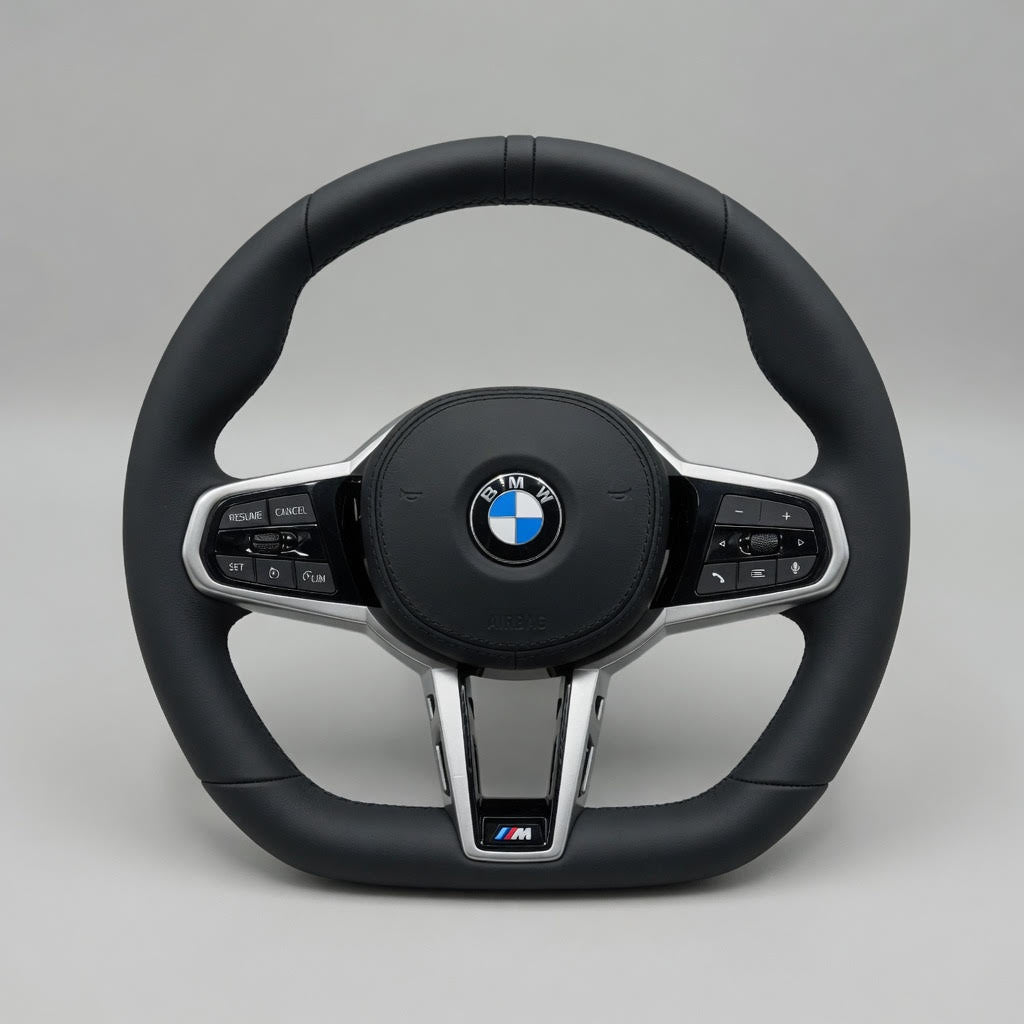 Pack DUO Cuero Negro Clásico M17 - 2 Volantes BMW G-Series con airbags