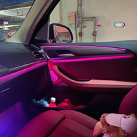 Interior BMW X3 G01 con iluminación ambiente m17 instalada